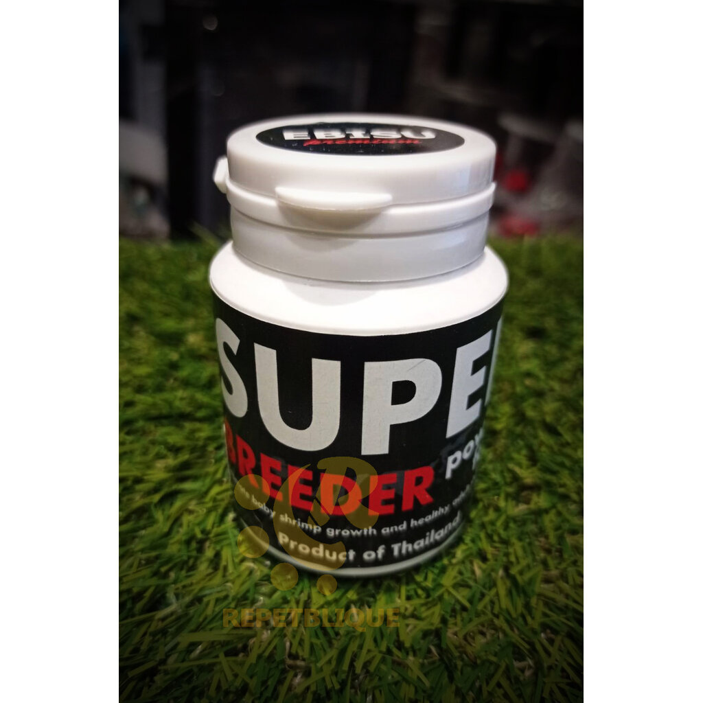 EBISU SUPER BREEDER POWDER FOOD อาหารกุ้ง ช่วยให้ลูกกุ้งเจริญเติบโตและช่วยให้กุ้งแข็งแรงโตเต็มวัย