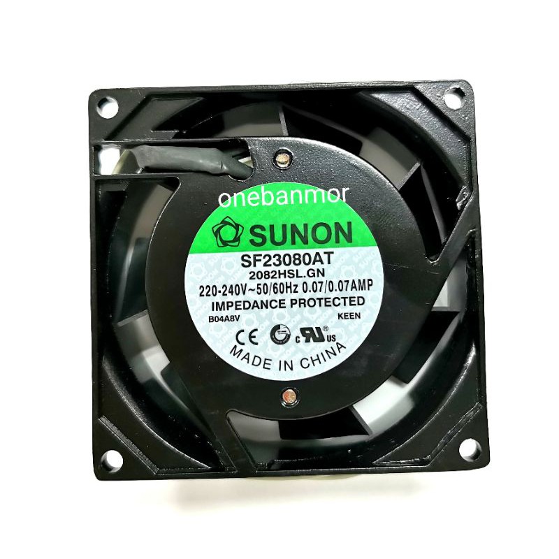 Sunon พัดลมระบายความร้อน SF23080AT-2082HSL 220v ขนาด 80x80x25  3" ของแท้ 100% ตรงสเปค ออกใบกำกับภาษีได้