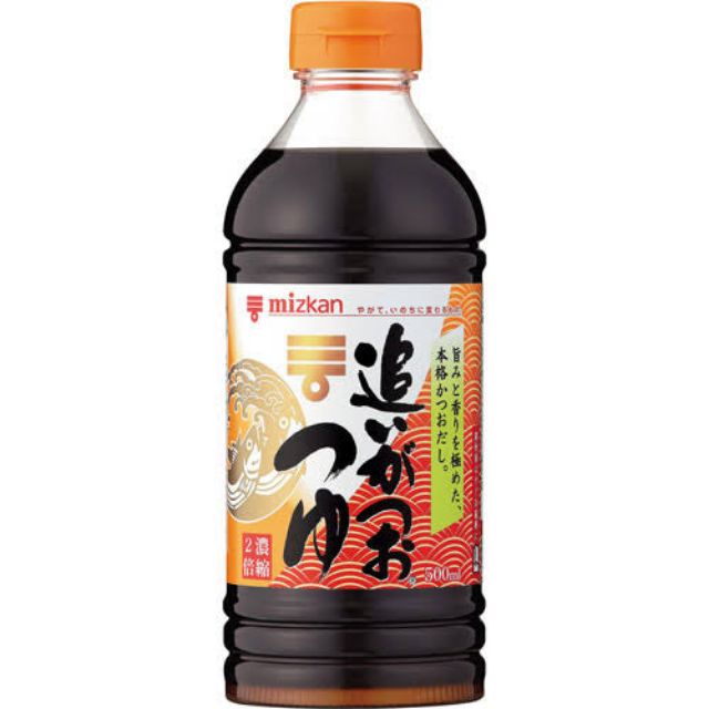 ซอสสำเร็จรูปเมนซึยุจากแบรนด์ Mizkan Oigatsuo Tsuyu 500 ml ใช้ทำน้ำซุปสกี้ ชาบู ซอสน้ำดำ โซบะ อุด้ง ซอสเทมปุระ