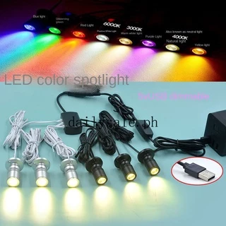 1wLed Spotlight หรี่แสงได้ทำด้วยมือ USB ชาร์จสำหรับเพดานตู้โชว์เครื่องประดับตู้ไวน์