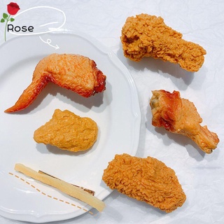 Rose กิ๊บติดผมทอดไก่ 3D สําหรับผู้หญิง