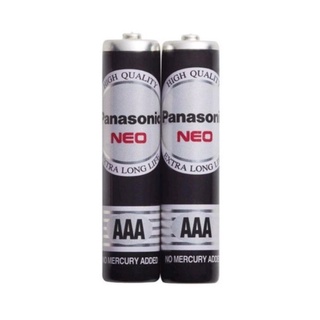 ถ่าน. Battery. Panasonic. Neoใสีดำ.AAA(3A)แพ็ค/2ก้อน.ของแท้จากบริษัท