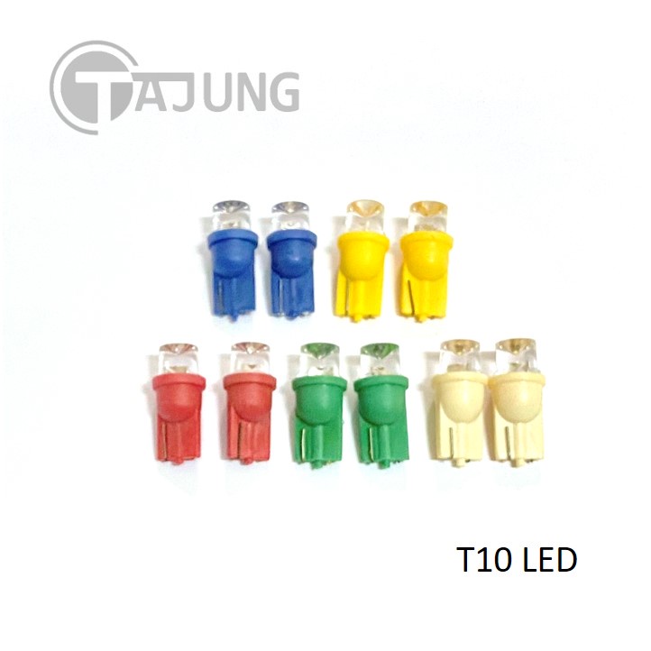 ไฟหรี่ ไฟส่องป้าย T10 LED 12V (หัวตัด) หลอดไฟรถยนต์ - มอไซค์