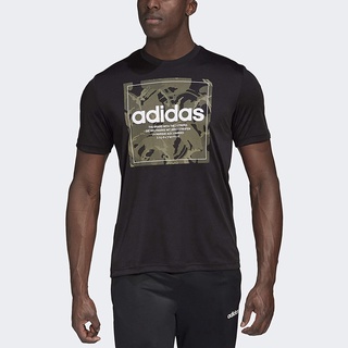 Adidasเสื้อยืดแขนสั้น Adidas Mens Camo Box Tee AdidasSports T-shirt