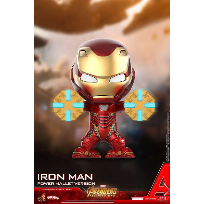 Cosbaby  Iron Man Mark L (Power Mallet Version) Bobble-Head  โมเดล ฟิกเกอร์ ไอรอนแมน ตุ๊กตา from Hot Toys