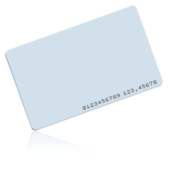 คีย์การ์ด Proximity 125Kz บัตร RFID ความหนา 0.8มม. สีขาว บัตรนักเรียน บัตรประจำตัวพนักงาน ID Card
