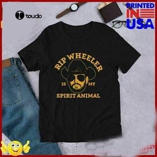 [S-5XL] เสื้อยืด พิมพ์ลาย Rip Wheeler Is My Spirit Animal - Yellowstone Dutton Ranch สไตล์คลาสสิก สําหรับผู้ชาย และผู้หญ