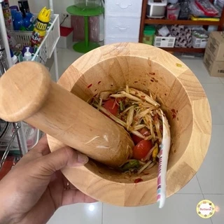 ชุดครก ครกใหญ่ตำส้มตำได้ เบา ยกเก็บง่าย