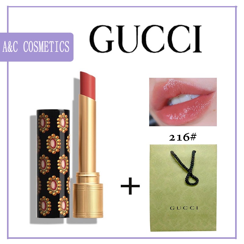 ของแท้ค่ะ100 Gucci Lip Colour Lipstick 25 516 307 515 216 204