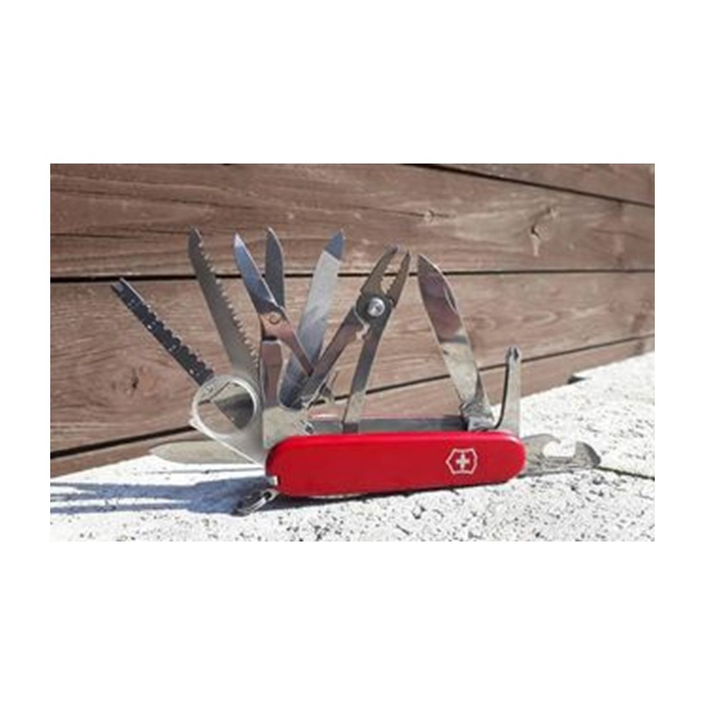 VICTORINOX Huntsman in red, 1.3713 มีดพับ มีดสวิส มีดพับสวิส 15 ฟังก์ชั่น