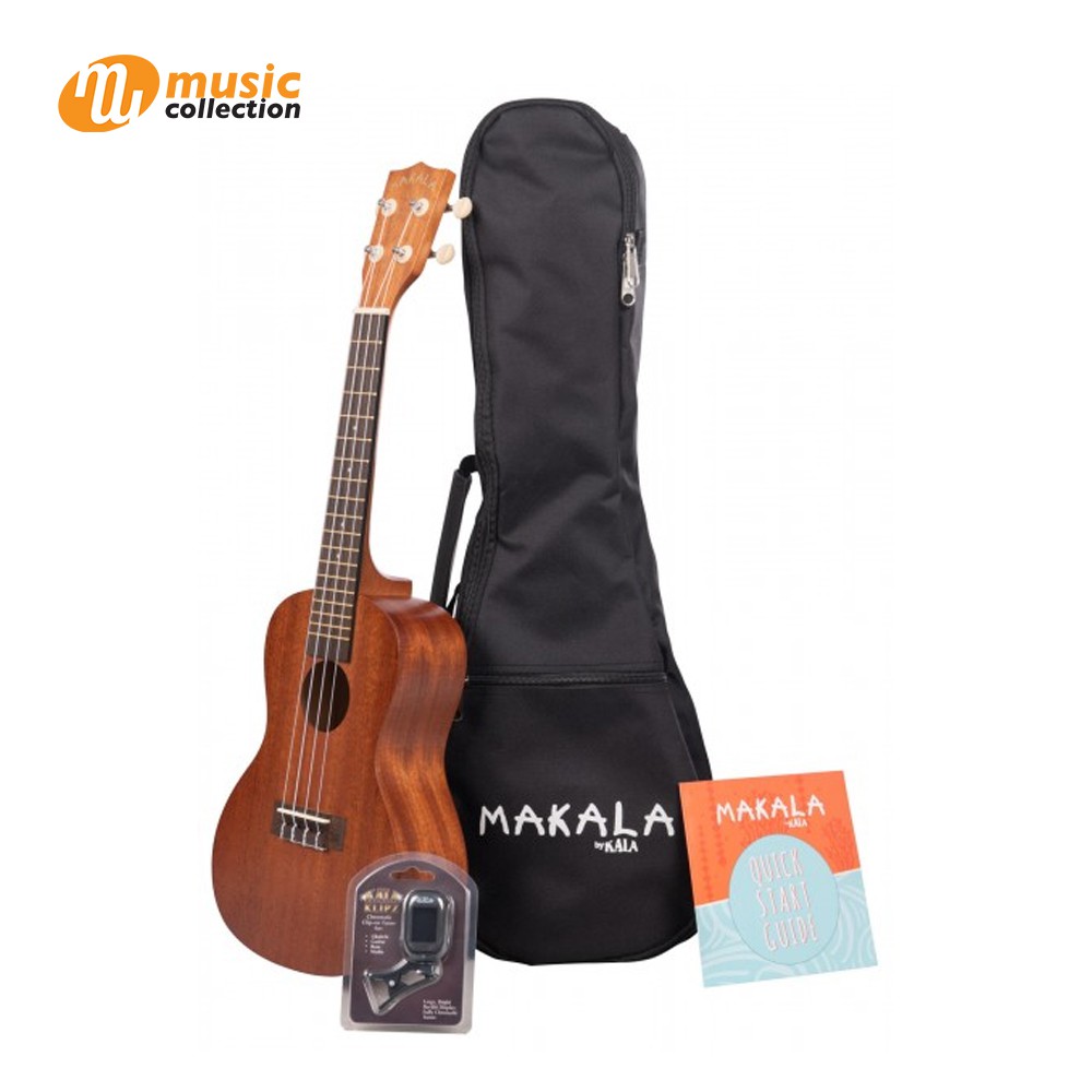 อูคูเลเล่ KALA MAKALA CONCERT PACK UKULELE W/CLIP ON TUNER (FREE BAG)