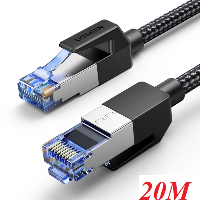 Ugreen 30800 20M CAT8 สายเคเบิลเครือข่าย Lan แบบโล่ระหว่างคอมพิวเตอร์ NW153