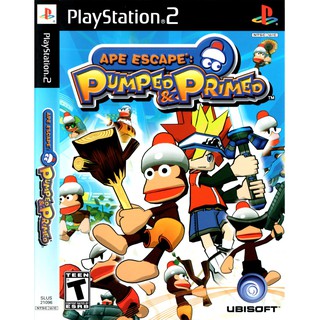 แผ่นเกมส์ Ape Escape Pumped &amp; Primed PS2 Playstation2 คุณภาพสูง ราคาถูก