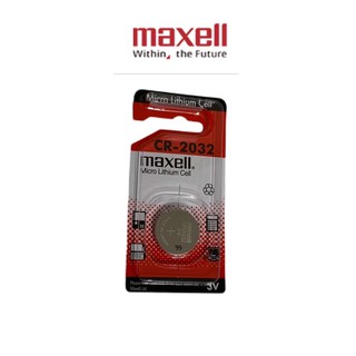 ถ่านรีโมท ถ่านนาฬิกา ถ่านกระดุม Maxell CR2032 (3V) แพคกิ้งเม็ดเดี่ยว