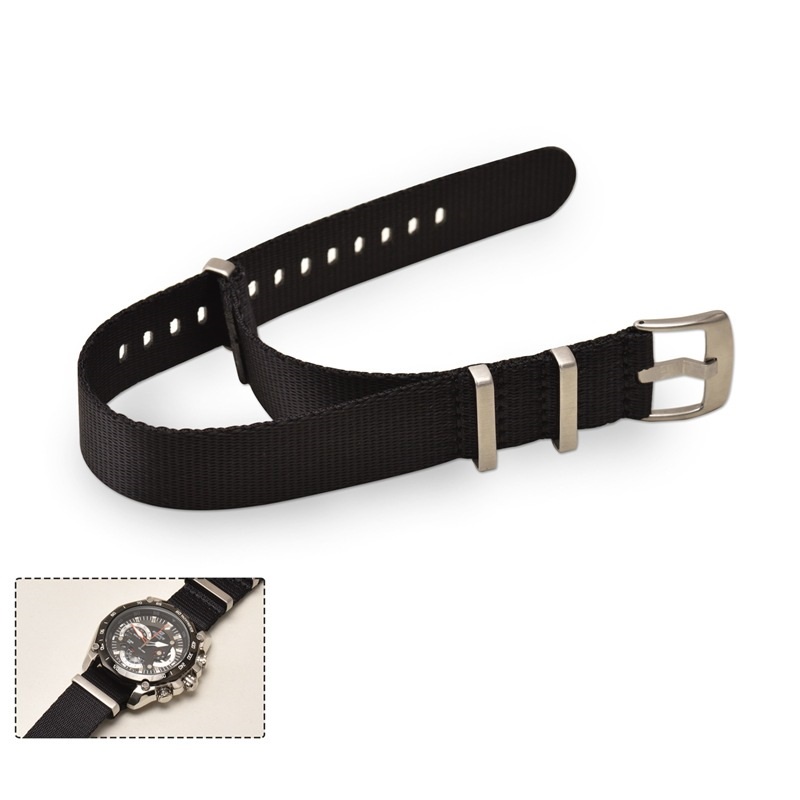 (พร้อมส่ง) Seat Belt NATO Nylon Strap สายนาโต้เนื้อผ้านุ่มลื่น หลากสีหลากลาย แถมเครื่องมือถอดสายและสปริงบาร์