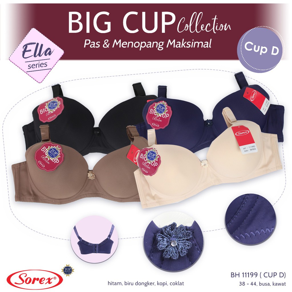 Bra Sorex Big Cup Collection 1199 - Ella series cup D