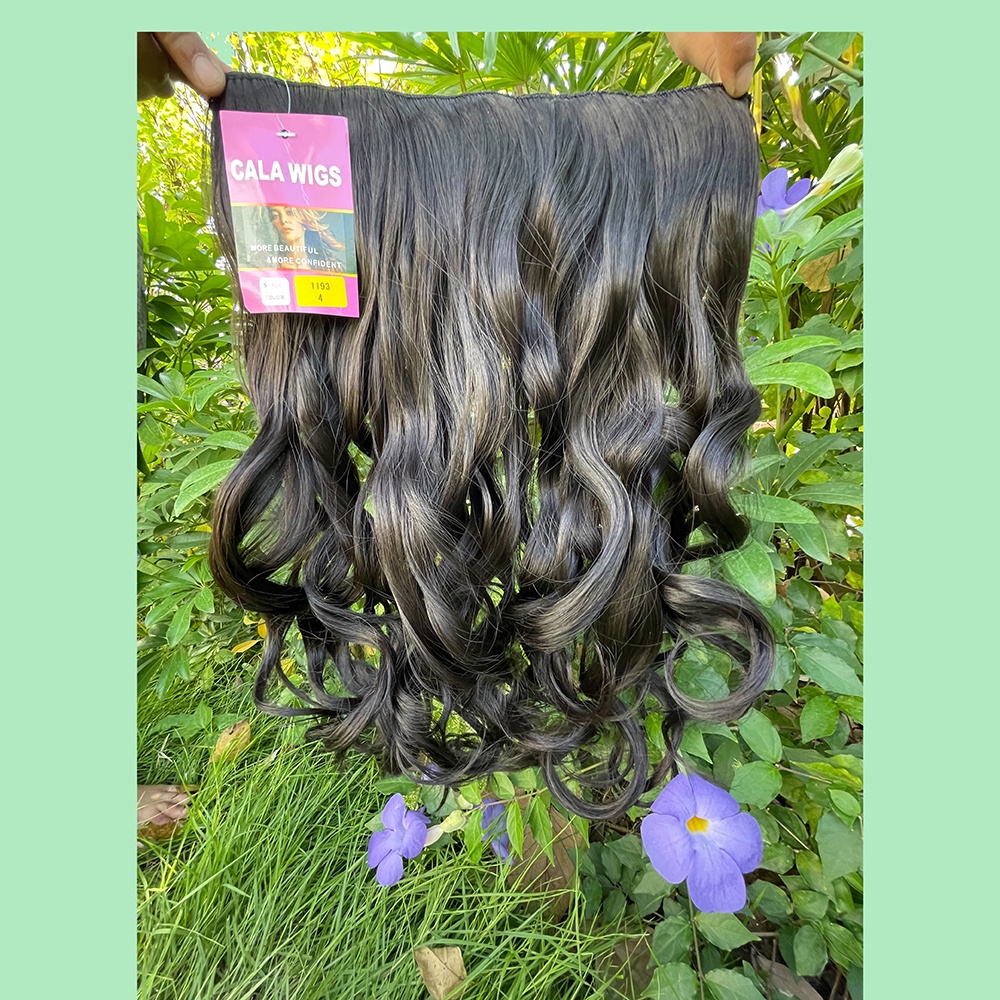 แฮร์พีช hairpiece  แฮร์พีชcalawigsราคาส่ง รหัส1193 กว้าง28cmยาว55cm ชิ้นหนาพิเศษไหมด้านเหมือนผมจริง แฮร์พีชลอนยาว