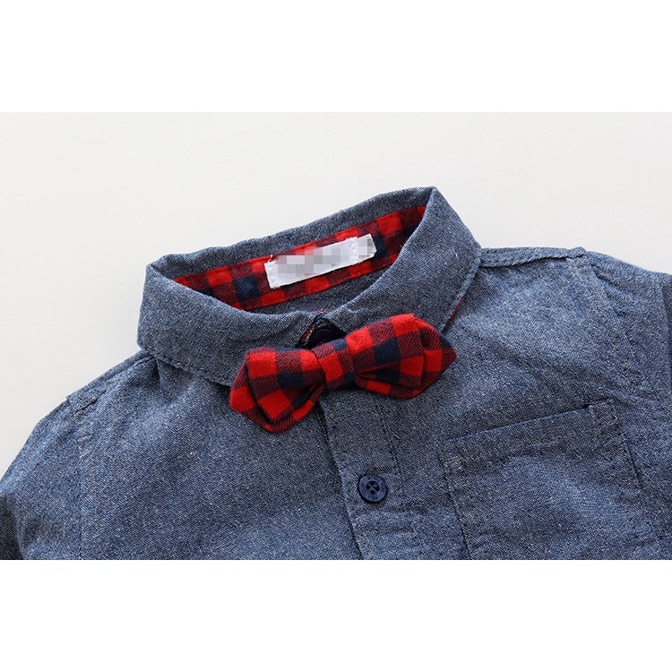 In StockSpring Baby Boys Clothes Bow Tie RomperJean 2pcs set for boys