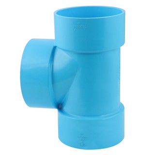 ท่อประปา ข้อต่อ ท่อน้ำ ท่อPVC ข้อต่อสามทาง-บาง SCG 4 นิ้ว สีฟ้า FAUCET TEE PVC SOCKET PVC SCG 4" LITE BLUE