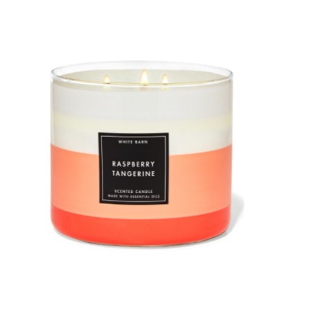| 💯แท้ % | Bath And Body Work Raspberry Tangerine 3 Wick Candle