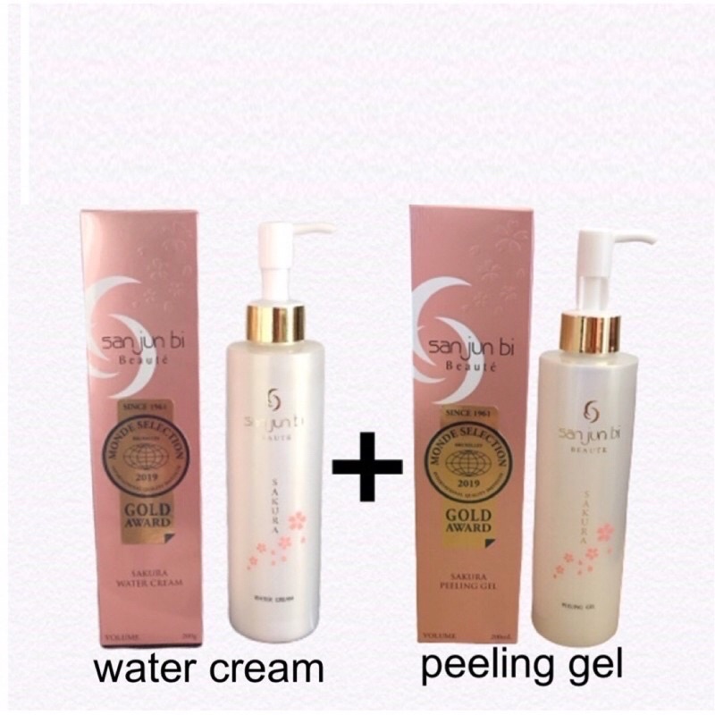 San Jun Bi 12GF set Water Cream กับ Peeling Gel
