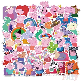❉ Peppa Pig Series 02 สติ๊กเกอร์ ❉ 50Pcs/Set Hot Cartoon TV Shows DIY Fashion Waterproof Decals Doodle สติ๊กเกอร์