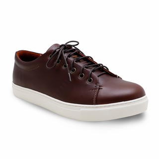 BROWN STONE TOM’S TENDER LEATHER SNEAKER BRANDY BROWN