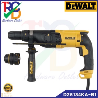 DEWALT สว่านโรตารี่ 26mm 2kg 3 MODE SDS plus HAMMER with QCC รุ่น D25134KA-B1