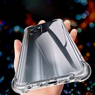 New เคส OPPO Reno7 Pro 5G TPU Silicone Simple Transparent Soft Case Four Corners Anti-Drop Protection Cover เคสโทรศัพท์ Reno7Pro