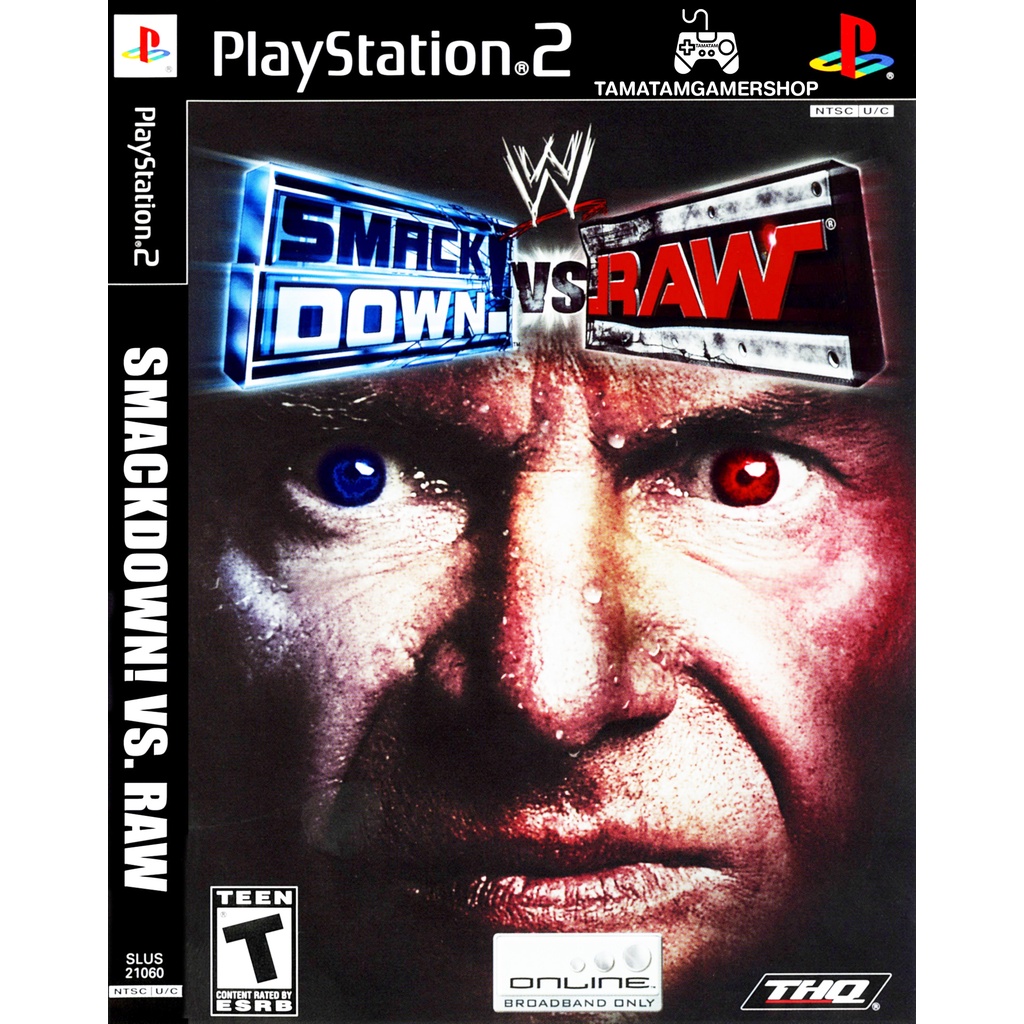 แผ่นเกมส์PS2 WWE SmackDown! vs. Raw PS2 เกมเพล2 เกมplay2 แนวมวยปล้ำ