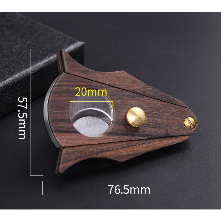 DF3220 ที่ตัดซิการ์ คัตเตอร์สองตัดใบมีดสแตนเลสสตีล Gadget Zigarre Knife Smoking Accessories