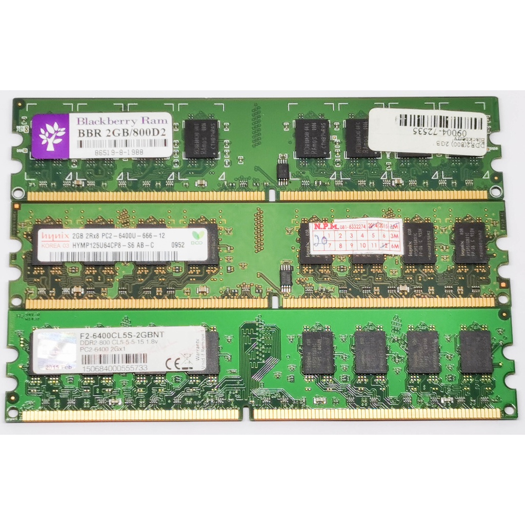 RAM DDR2 800 2GB Backberry / Hynix / G.SKILL