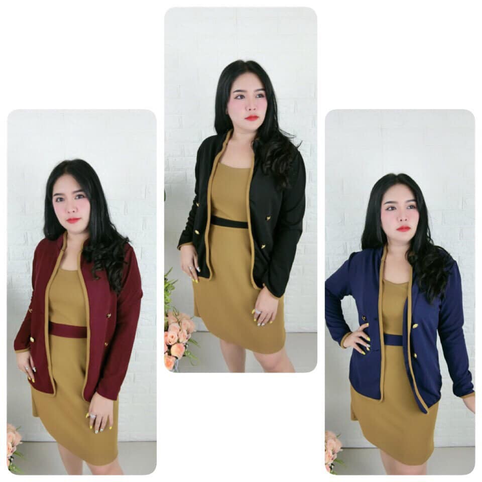 เดรสสาวอวบ  JJ SHop สวยมาก