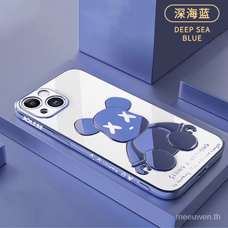 Violent bear kwas CASE for OPPO Reno4 Reno4pro Reno5 Reno5pro Reno6 Reno6pro soft case electroplating three-dimensional cartoon ifT5