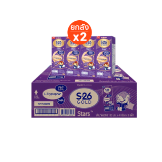 S-26 UHT Gold Star 4x9 pack 2 case (72 boxes) เอส26 นมกล่องยูเฮชที โกลด์สตาร์ แพ็ค 4 x 9 2 ลัง (72 กล่อง)