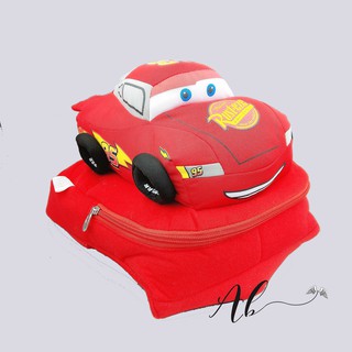 Angel Baby กระเป๋าเป้สะพายหลัง ลาย McQueen 3D สําหรับเด็ก (สีแดง)