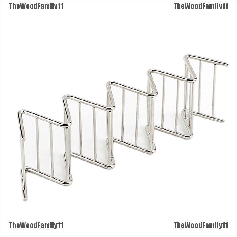 THF Taco Holder Stainless Steel Taco Stand Mexican Food Rack Shells 1-4 ...