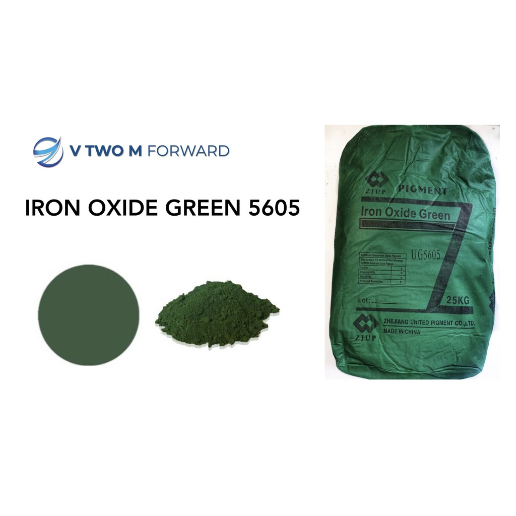 สีฝุ่นผสมปูนและคอนกรีต ผงสีเขียว, Iron Oxide Pigments v2m ราคา ถูกที่สุด ดีลบีเคเค รูปภาพหลัก