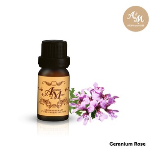 Aroma&amp;More Geranium Rose Essential Oil 100%-น้ำมันหอมระเหยเจอราเนี่ยม โรส 100%, Madagascar 5/10/30ML