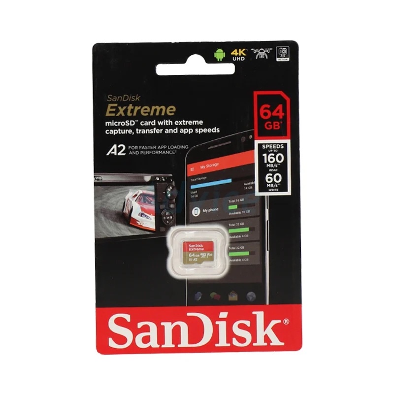 64GB Micro SD Card SANDISK Extreme SDSQXA2-064G-GN6MN (160MB/s.