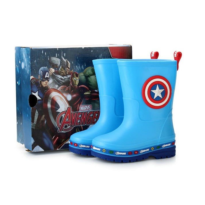 งานลิขสิทธิ์) รองเท้าบูทยางเด็ก กัปตันอเมริกา CAPTAIN AMERICA