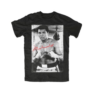 เสื้อยืดวินเทจMuhammad Ali เสื้อยืดลําลอง แขนสั้น พิมพ์ลาย King of the Ring สําหรับผู้ชาย ของขวัญวันเกิด คุณแม่S-5XL