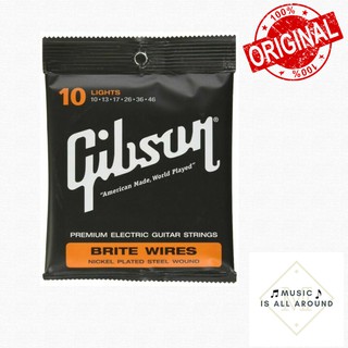 สายกีตาร์ไฟฟ้า Gibson เบอร์ 10 (Made in USA) การันตรีของแท้ 100%