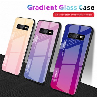 Samsung Galaxy S10 S9 S8 Plus Lite Gradient เคสโทรศัพท์ เคสมือถือไล่โทนสีสําหรับ