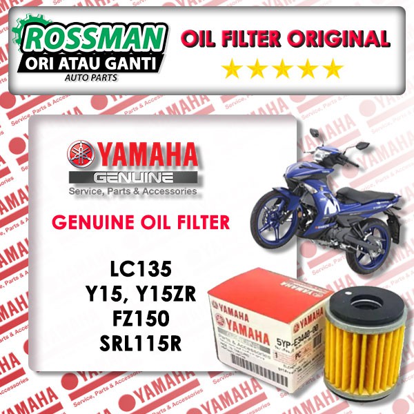 YAMAHA กรองน้ํามันเครื่อง LC135 FZ150 Y15ZR FZ15 LAGENDA 115 FI 1S7-E3440-00