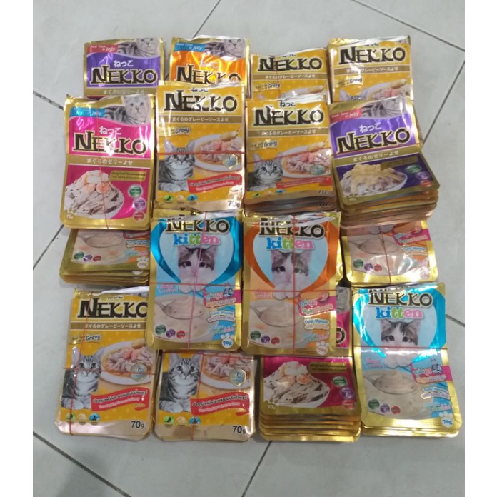 พร้อมส่ง!!! 10 แถม 1 ซองเปล่าเน็กโกะ Nekko ทำความสะอาดแล้ว