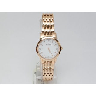 นาฬิกา BULOVA WOMENS 97P106 QUARTZ MOP. DIAMOND (สภาพใหม่)