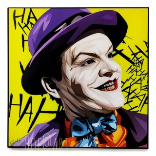 Joker #12 โจ๊กเกอร์​ คู่ปรับ Batman แบทแมน รูปภาพ​ติดผนัง pop art กรอบรูป แต่งบ้าน ของขวัญ รูปภาพ รูปภาพ