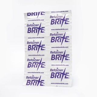 Retainer Brite เม็ดฟู่ทำความสะอาด 1 แผง  6 เม็ด