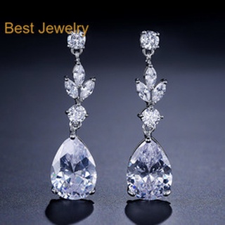 Best Jewelryต่างหูเพชรเกรดพรีเมี่ยม ประกายไฟเทียเท่าเพชรแท้ เครื่องประดับออกงาน เกรดสวย สร้อยเพชร รับ dropship